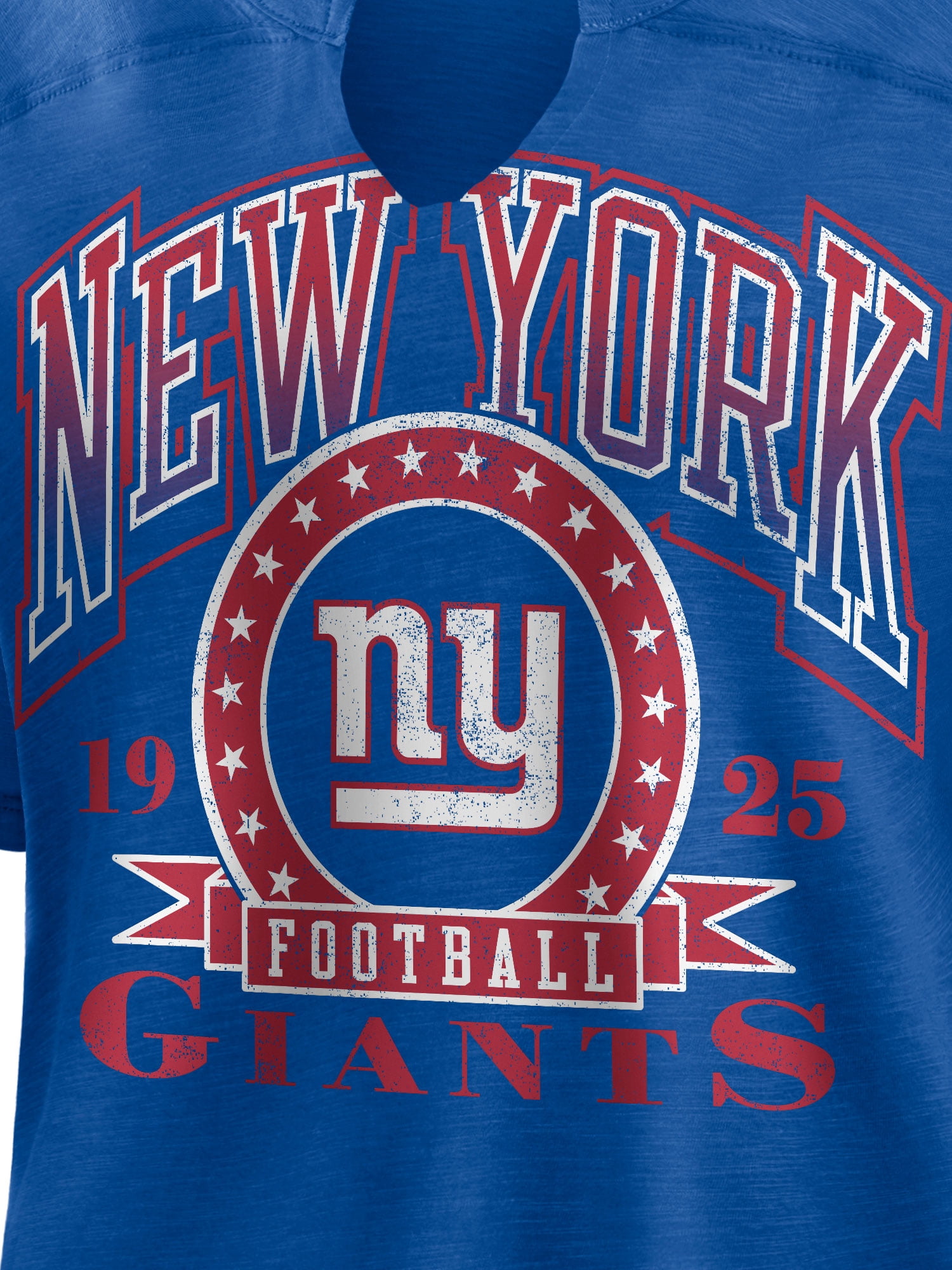 NFL New York Giants Women's Cotton Blue Short Sleeve T-Shirt