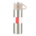 thumbnail image 1 of Botella de agua aislada al vacío de acero inoxidable de doble capa Taza de café Botella térmica 12H Meterk Silver, 1 of 7