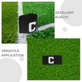 thumbnail image 3 of AURARMLET 2Pcs Black Captain Armband for Football Basketball Adjustable Elastic Visible Team Identification, 3 of 8