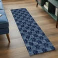 thumbnail image 3 of Runner Rug 2 x 6 Ft, Vintage Floral Washable Non-Slip Floor Mat for Kitchen Hallway/Entryway, Abstract Flowers Patchwork Country Navy Blue Long Kitchen Runner Area Rugs for Living Room, Low-Profile, 3 of 8