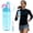 I, variant on Misting Water Bottle, 2-in-1 Mist & Sip Water Bottles, Leak-Proof, Silicone Spout Cover, Cool Mist Water Bottle with Cleaning Brush for Sports Gym Camp Cycling, Blue