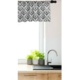 thumbnail image 3 of Ambesonne Acanthus Window Valance, Victorian Gothic Motif, 42" x 18", Charcoal Grey and White, 3 of 3