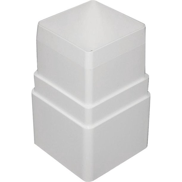 RainGo RW203 Downspout Coupler, 4.3 in L X 2.1 in W X 2.7 in H, White