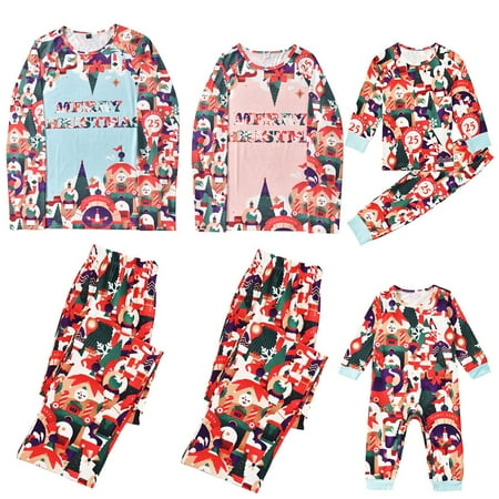 

Matching Christmas Pajamas Set for Family Funny Dec.25 Printed Pjs Holiday Sleepwear for Women Men Kids Boys Girls