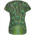 thumbnail image 2 of Halloween Peacock Feathers Costume All Over Womens T Shirt Multi X-LG, 2 of 2
