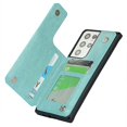thumbnail image 2 of for Samsung Galaxy S21 Ultra 5G Case,[ Credit Card Holder & Slot Wallet Case ] Back Shell Leather Cover Shockproof Protective Case with Strap(6.8")-Green, 2 of 8