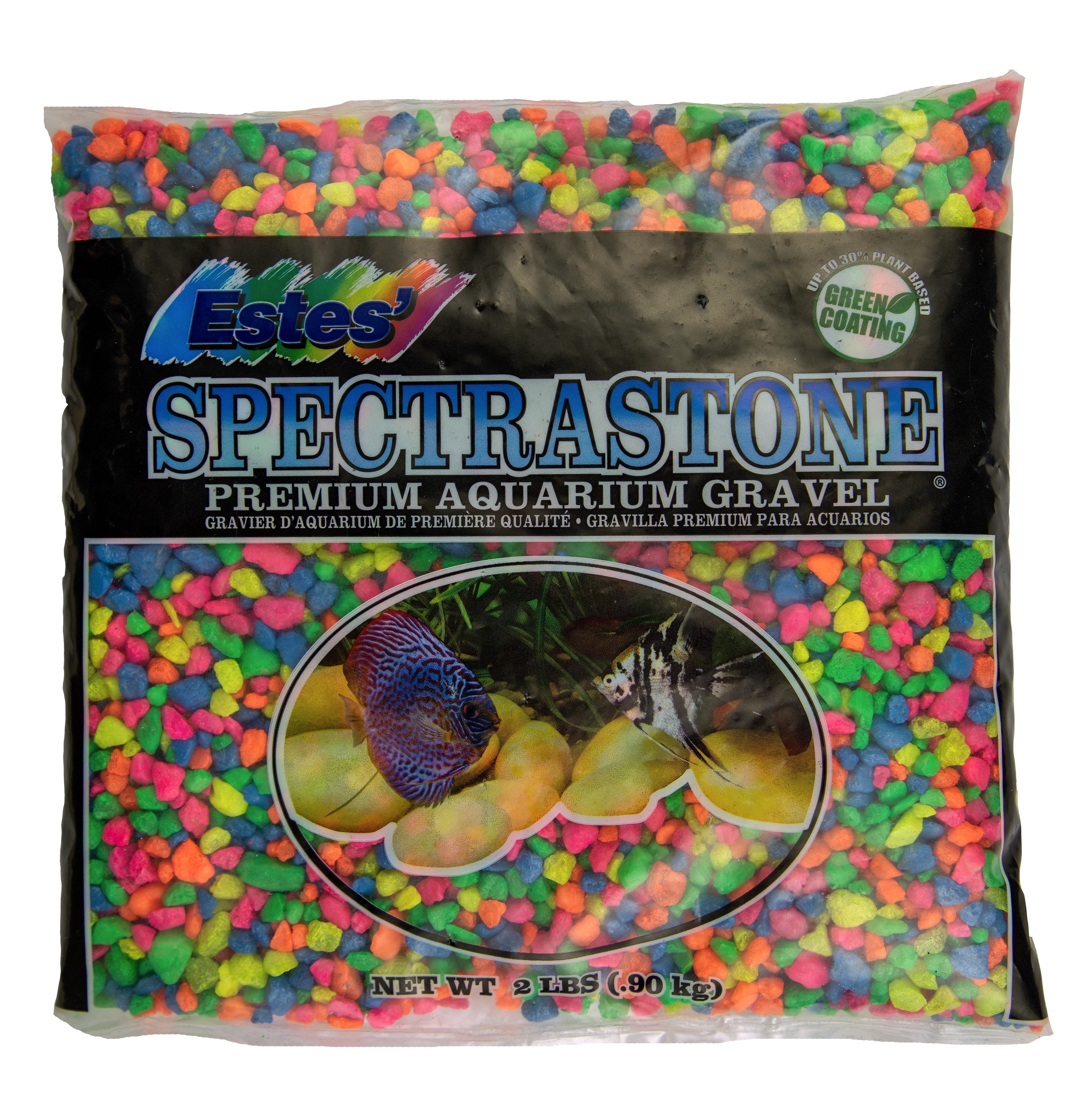 (3 pack) Spectrastone Permaglo Rainbow Aquarium Gravel 2 lb Bag