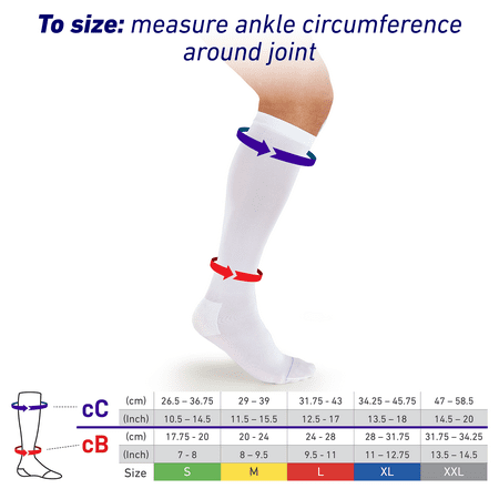 Neo G Post Surgical Knee High Anti-Embolism Stockings (18mmHg) - XLarge, White