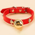 thumbnail image 2 of Collier pour Animaux de Compagnie Réglable Résistant à l'Usure Modèles d'Os Mous Chat Chien Cloche Collier Fournitures pour Animaux de Compagnie (M Rouge), 2 of 3