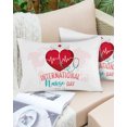thumbnail image 6 of Pack of 2 Outdoor Pillow Covers, International Nurses Day White Nurse Hat and Love on Pink Map Waterproof Square Throw Pillowcase Cushion Decorative Pillow Covers for Couch Patio Tent, 20x12 in, 6 of 6