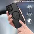 thumbnail image 5 of iPhone 11 Phone Case, iPhone 11 Case [Compatible with MagSafe][Car Mount Supported] Magnetic Translucent Matte Smooth Slim Thin Shockproof Protective Cover for iPhone 11 6.1, 5 of 18