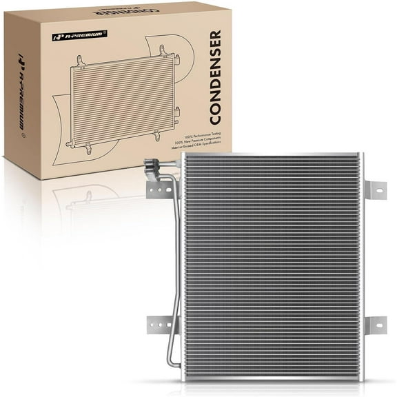 A-Premium Air Conditioning A/C Condenser Compatible with International Harvester 3200 3800 4100 4200 4300 4400 4700 4900 7300 8500 9900i SFA, Replace# 79055, 4C4Z19712AA
