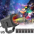 thumbnail image 1 of Christmas LED Snowflake Projection Lamp - Halloween Card Film Pattern Projector  Colorful Rotating Laser Atmosphere Lamp  Special Lamp for Family gatherings and Christmas Atmosphere, 1 of 6