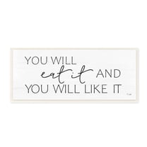 Stupell Industries Eat & Like It Rustic Kitchen Phrase Sign Graphic Art Unframed Art Print Wall Art, Design by Jaxn Blvd.