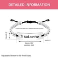 thumbnail image 3 of Faith Over Fear Bracelets, Gear-Shaped Hematite Silver Color Cuff Bracelets Inspirational Gifts for Women and Men Y2300 (White), 3 of 7