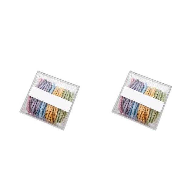 Qarigey 50 piezas de banda elástica para el cabello para mujer, cola de caballo reutilizable, alta elasticidad, bandas para la cabeza, accesorio de Tipo 1 2piezas Qarigey CBP491589