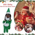 thumbnail image 4 of Muñeco Elfo De Navidad Snoop on The Stoop Christmas Elf Doll Fieltro Resina Muñecas Juguetes Ornamento (Verde B), 4 of 5