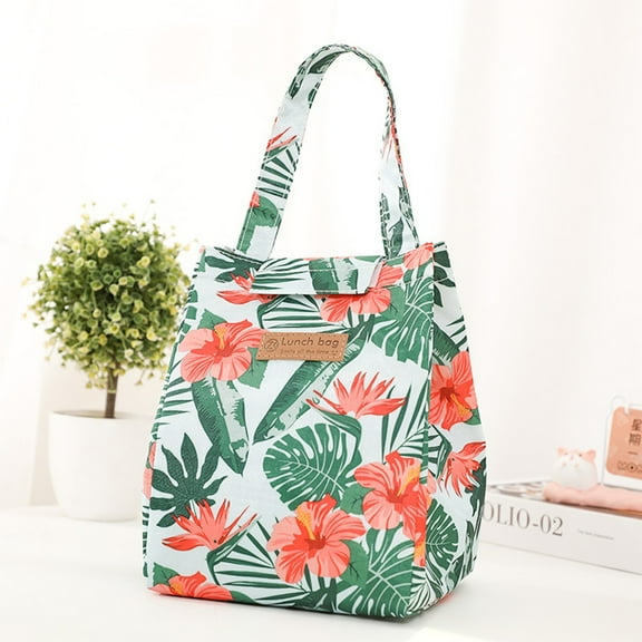 Insulated Lunch Bag Box Large Thermal Tote Bag Women Handbag for Work, Beach, School, Picnic