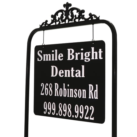 Address America USA Handcrafted Double-Sided Reflective Montrachet Premium Business Sign