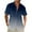 Dark Blue, variant on WAENQINLA Mens Gradient Linen Shirts Stylish Casual Button Down Shirt Short Sleeve Beach Summer Shirts with Front Pocket