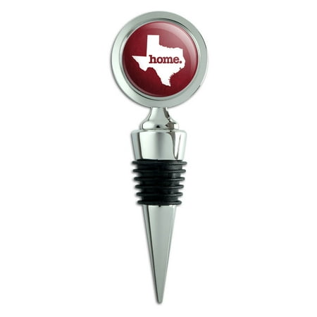 

Texas TX Home State Wine Bottle Stopper - Textured Maroon