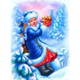 thumbnail image 2 of Cuadros Decorativos 5D diamante pintura Hada de Navidad completo redondo Rhinestone DIY decoraciones para el hogar Ndcxsfigh Nuevos Originales, 2 of 5