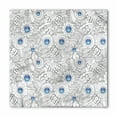 thumbnail image 1 of Floral Bandana, Flowers with Blue Dots, Unisex Head and Neck Tie, by Ambesonne, 1 of 2