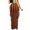 thumbnail image 5 of Green Camo Print Side Fringe Maxi Skirt Casual Bodycon Fit, 5 of 28