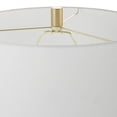 thumbnail image 5 of 62 Inch Floor Lamp, White Tapered Hardback Shade, Black with Gold Accents, 5 of 5
