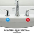 thumbnail image 3 of Miangastore Water Drop Acrylic Faucet Labels 1 Set 1.2x1.2x0.08in Bathroom Safety Indicator, 3 of 9