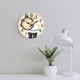 thumbnail image 4 of Wall Clock Mute without Ticking-Abstract Chef with Pocket Watch Pattern Funny Living Room and Kitchen Wall Clock, Battery Powered, Suitable for Home/Office/Bedroom/Classroom, 4 of 6