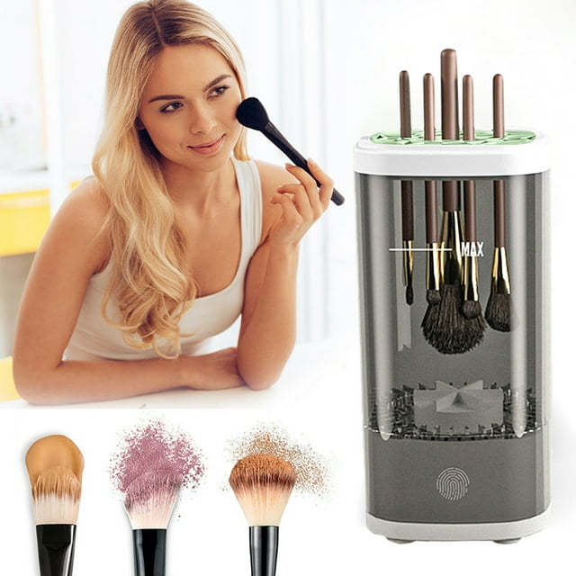 RKSTN Makeup brush cleaning machines Makeup Brush Cleaner New Makeup Brush Cleaner Automatic Spinning Makeup Brush Cleaner Suitable For All Size Makeup Brush Cluding Brush