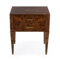 thumbnail image 3 of Butler Specialty Company Kai 2 Drawer Burl Wood End Table - Light Brown, 3 of 9