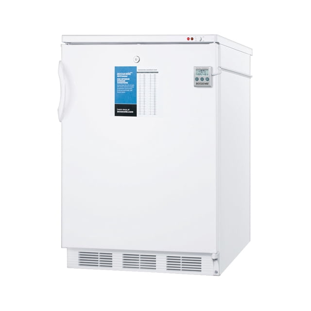 Accucold VT65MLBIPLUS2 24" One-Section Undercounter Medical Freezer - White, 115v