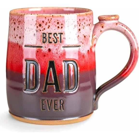 Honeeladyy Ceramic Coffee Mug Fathers Day Gift for Dad, Birthday Gifts from Daughter Son, Novelty Birthday Present for Father, Husband, Stepfather, Large Ceramic Gradient Coffee Mug