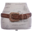thumbnail image 3 of Western Cowgirl Rhinestone Studded Faux Alligator Leather Belt, 3 of 4
