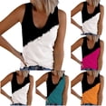 thumbnail image 1 of Ashirexll Débardeurs pour Femmes Mode Été Col en V Décontracté Sans Manches Imprimé, 1 of 5