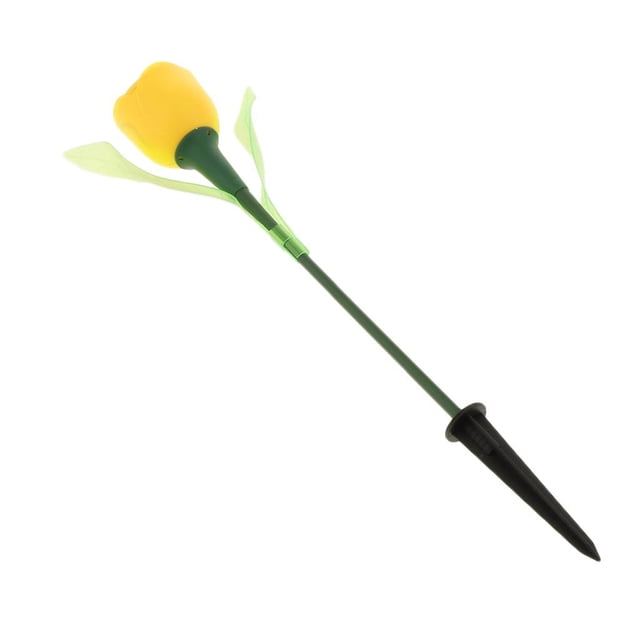 Luces de Adorno Zulema Solar Tulip Garden Stake Lights Amarillo