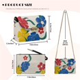 thumbnail image 7 of Pzuqiu Flower Women Leather Crossbody Bag Fashion Lightness Leather Quilted Shoulder Bag with Chain Strap Exquisite Functional Quilted Crossbody Purse for Teen Girls-Women, 7 of 7