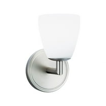 Norwell Lighting Chancellor Vanity Sconce Brushed Nickel 1 light Nickel Brushed