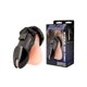 thumbnail image 1 of Electric EEL Inc. Jaula de castidad acrílica Blue Line negra, 1 of 1