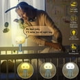 thumbnail image 4 of Linda luz de noche para niños, bebés y adolescentes; lámpara de noche de silicona recargable con brillo ajustable y trípode flexible; luces de noche de guardería kawaii para amamantar., 4 of 5