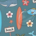 thumbnail image 4 of Yayeee Shower Curtain with Hooks 72"x72" Waterproof Fabric Bathroom Hanging Decor, Cartoon Beach Pattern, 4 of 5