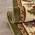 thumbnail image 6 of Sultan Sarouk Green Persian Floral Oriental Formal Traditional 9x13 (9'2" X 12'6") Oversize Area Rug Stain Fade Resistant Contemporary Floral Thick Soft Plush Mansion Great Room Living Dining Room, 6 of 8