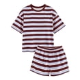 thumbnail image 6 of GUACER Summer Sets for Women 2 Piece Striped Short Sleeve Top and Pocket Shorts Sets Beach Casual Outfits, 6 of 9