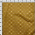 thumbnail image 3 of oneOone Viscose Chiffon Dark Mustard Fabric Small Motif Ikat Craft Projects Decor Fabric Printed By The Yard 42 Inch Wide, 3 of 4