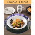 thumbnail image 3 of 15 Inch Round Placemats Set of 4, Purple Forest Non Slip Heat Insulation PP Table Mats, Vintage Foggy Woods Tree Washable Place Mats for Kitchen Dining Party Table Decor, 3 of 7