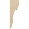 thumbnail image 3 of 4"W x 8"D x 24"H Thin Carmel Rough Cedar Woodgrain TimberThane Corbel, Primed Tan, 3 of 6