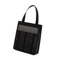thumbnail image 2 of Bolsa de malla portátil para ducha, organizador de baño, 25 x 9 x 30 cm, práctica bolsa de aseo de secado rápido para campamento, natación, baño para Negro, 2 of 8