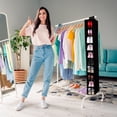 thumbnail image 4 of Hanging Shoe Storage Bag 10 Layer Shoe Organizer 3.9ft Closet Holder for Wardrobe Bedroom Dorm Laundry Room Space Saving Shoe Storage Closet Organizer Home Organization Accessories, 4 of 6